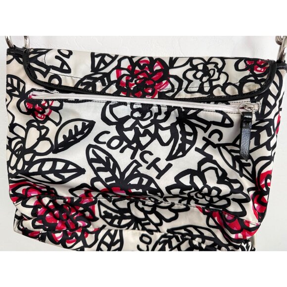 Coach Kyra Poppy F16915 Daisy Graffitti Crossbody Messenger Bag - Picture 4 of 9